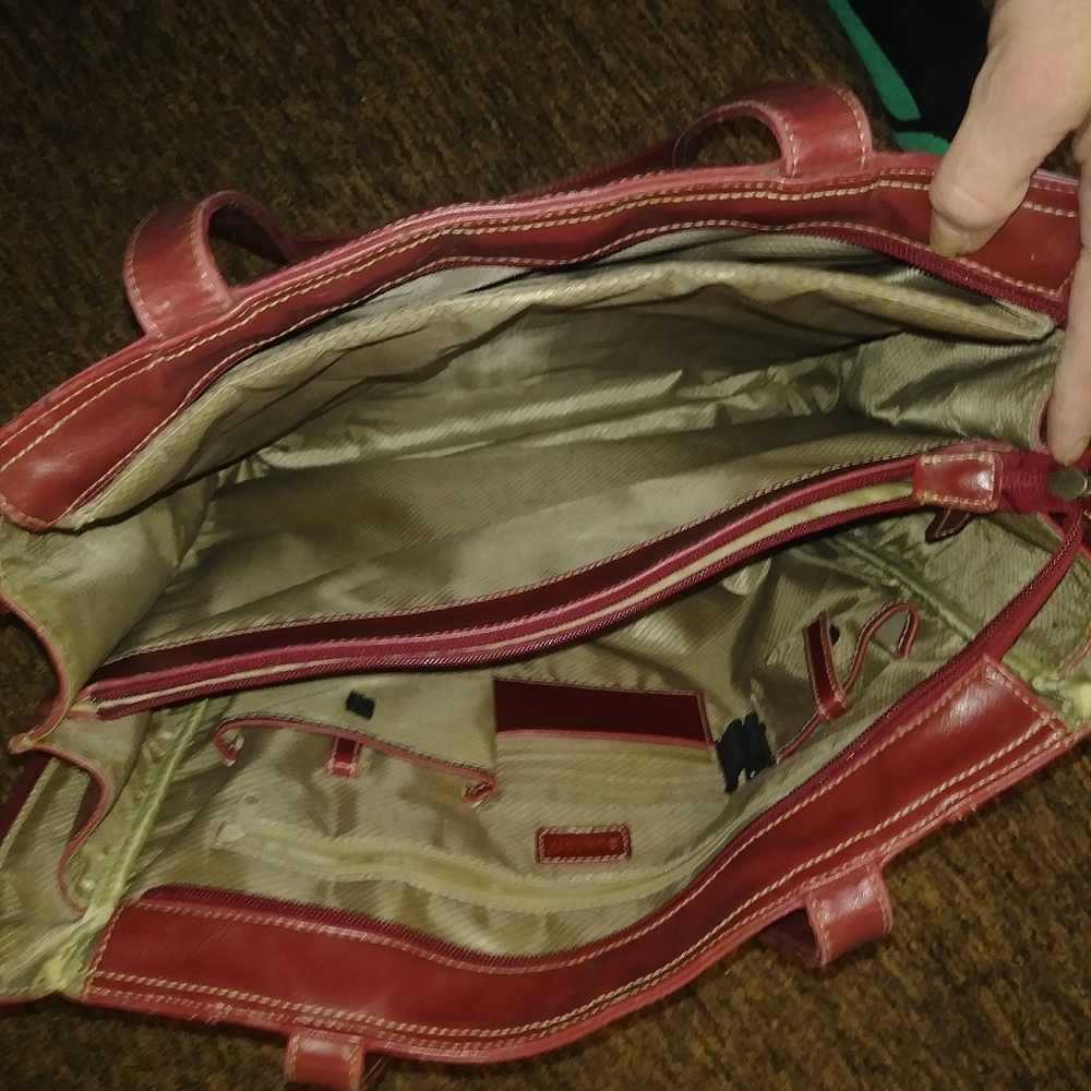 Buxton genuine leather laptop bag